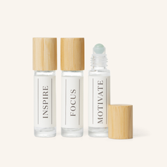 "Inspire, Motivate, & Focus" Glass Rollers