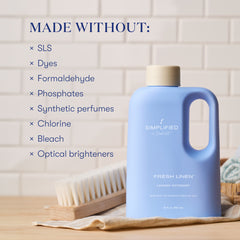 Simplified by Jacob + Kait Fresh Linen Laundry Detergent